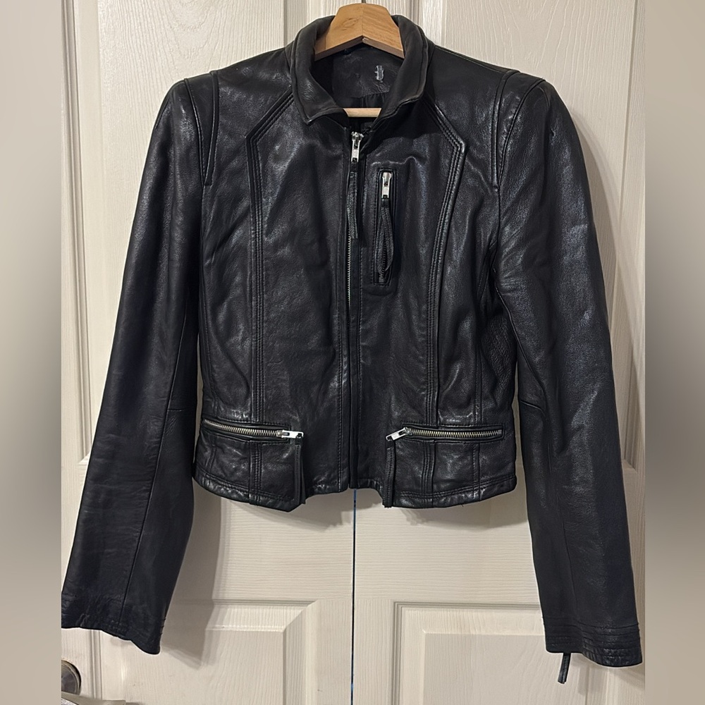 Costa Blanca Black Genuine, Leather Jacket
